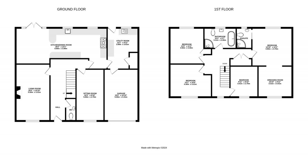 Floorplans For Salford Close, Welford, Northamptonshire