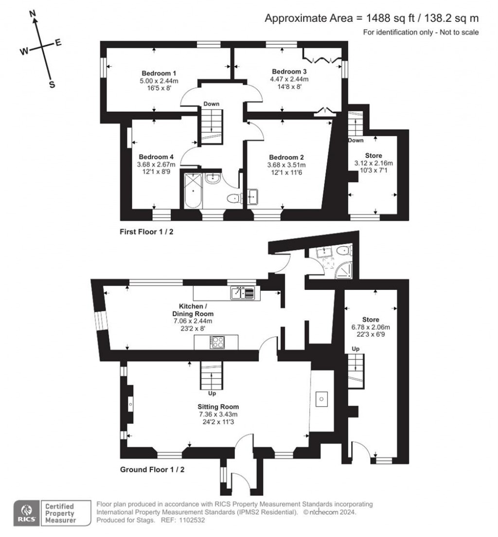 Floorplans For Porthallow, St. Keverne, Helston
