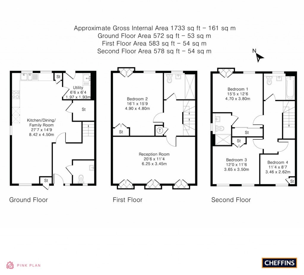 Floorplans For Renard Way, Trumpington
