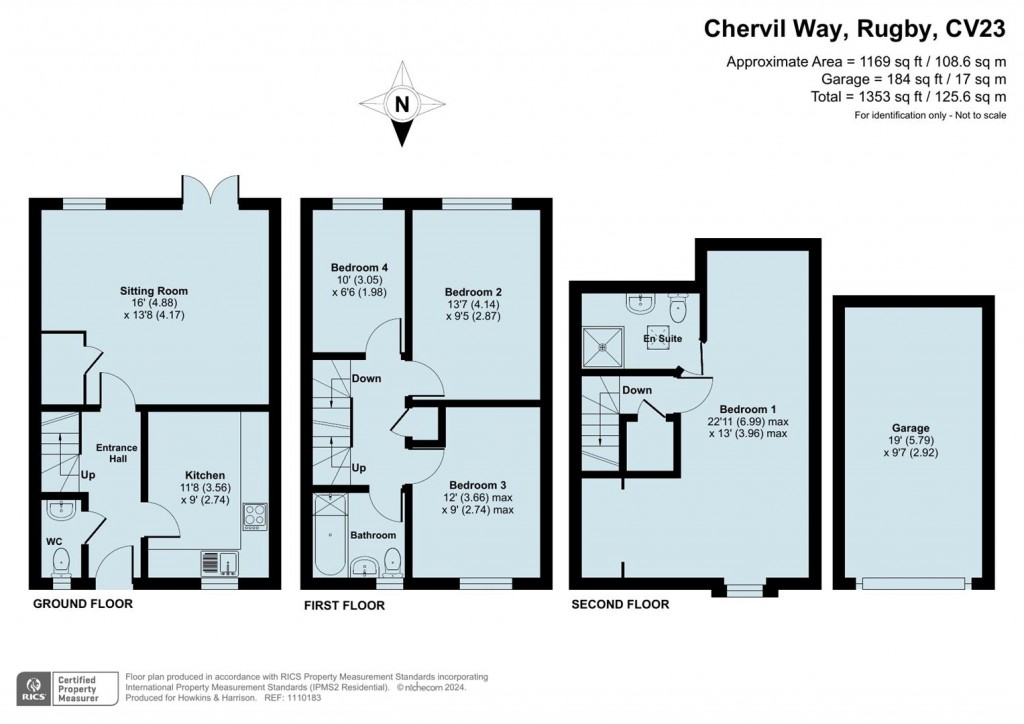 Floorplans For Chervil Way, Rugby