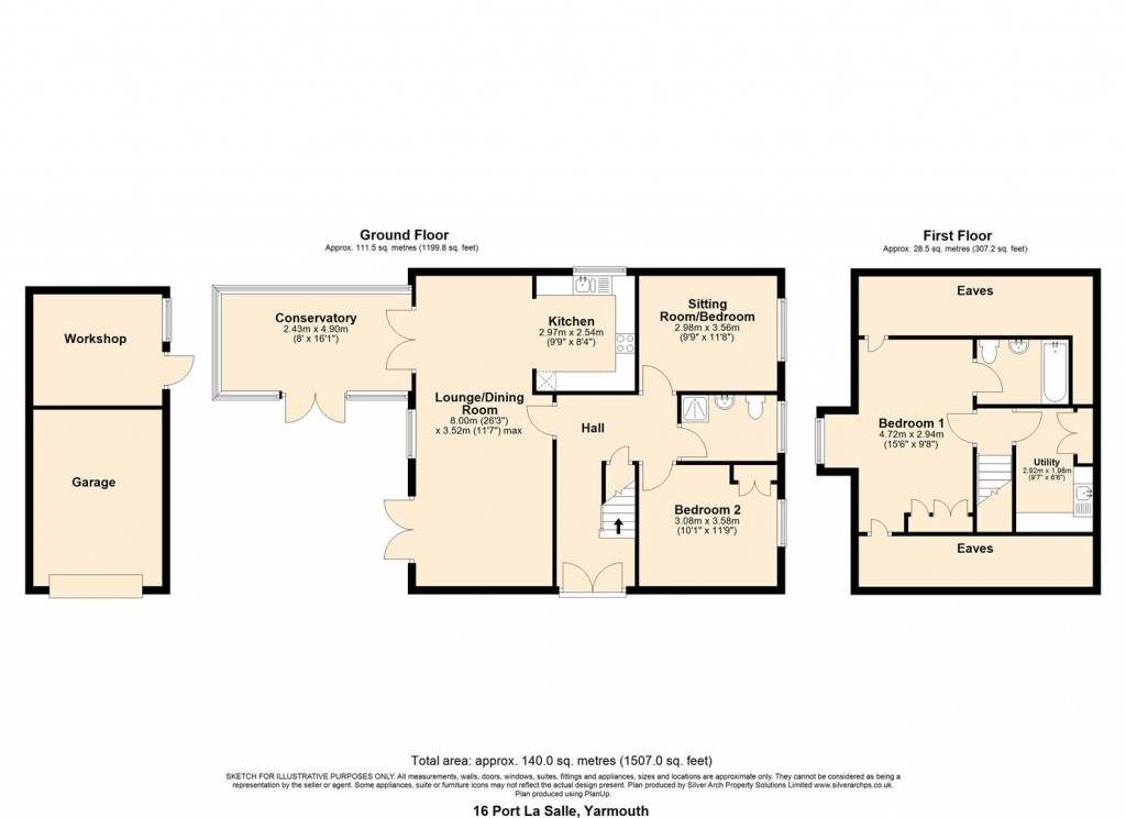 Floorplans For Bouldnor, Port La Salle, Yarmouth