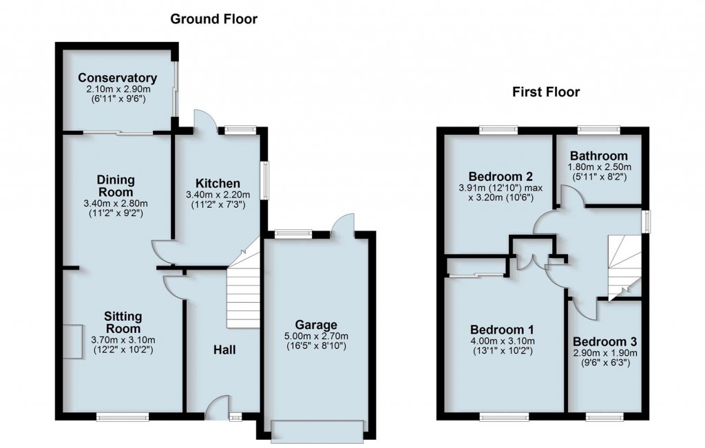 Floorplans For Ambleside, Browsover, Rugby