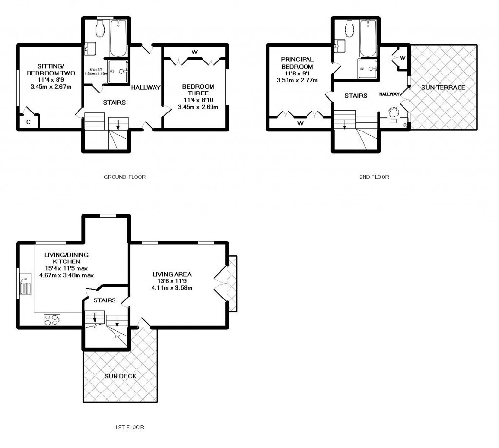 Floorplans For Marylebone Place, Freemen's Meadow, Leicester