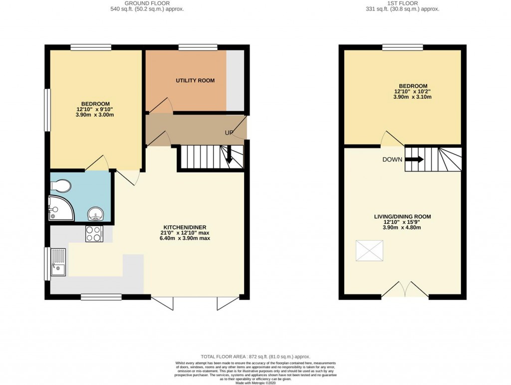 Floorplans For Yarmouth, Isle of Wight