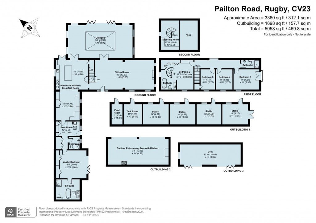 Floorplans For Pailton Road, Harborough Magna, Rugby