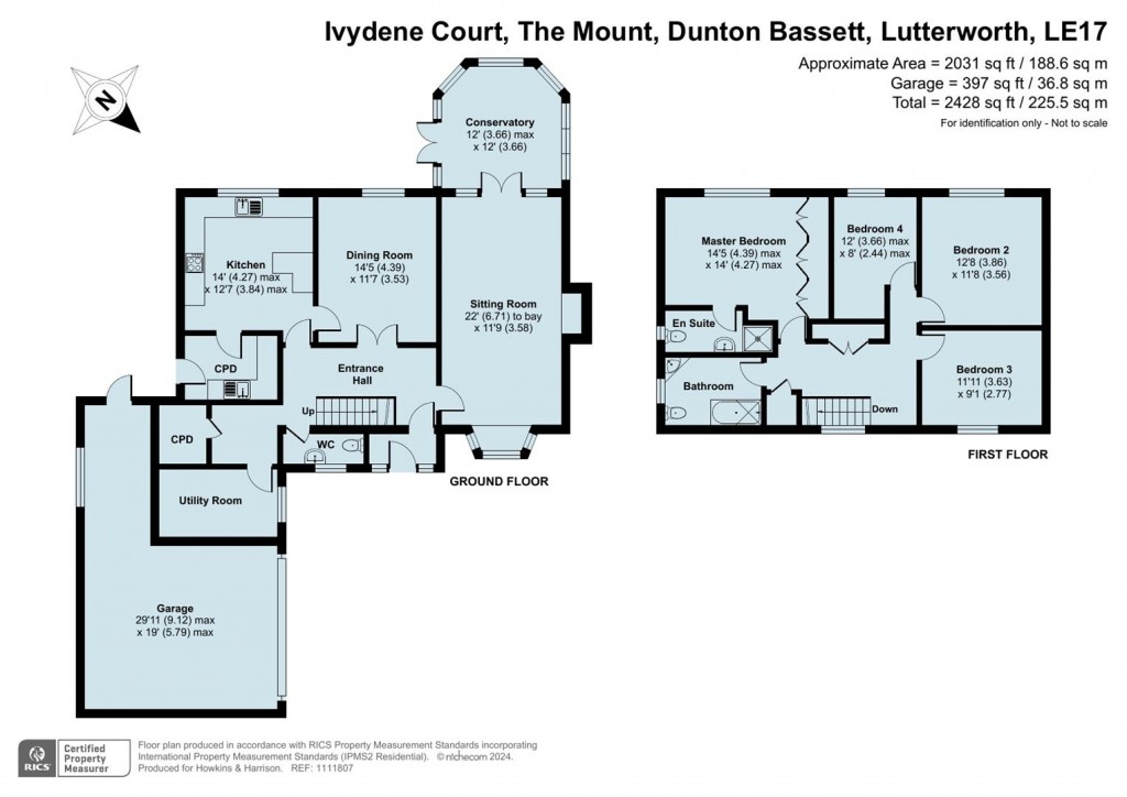 Floorplans For The Mount, Dunton Bassett, Lutterworth