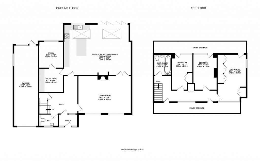 Floorplans For Marsh Avenue, Kibworth Harcourt, Leicestershire