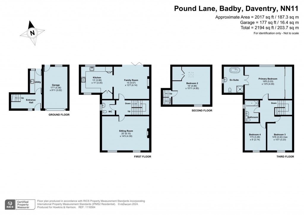 Floorplans For Pound Lane, Badby, NN11