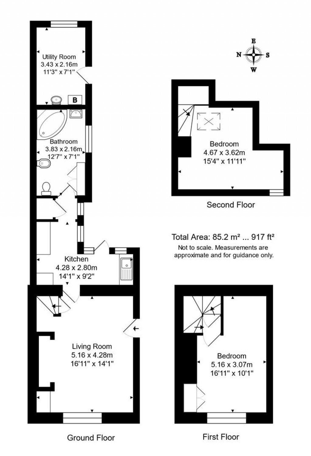 Floorplans For South Street, Bridport