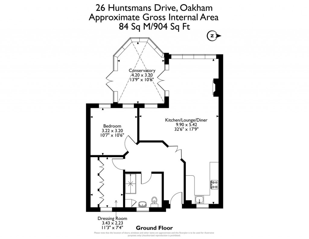 Floorplans For 26 Huntsman Drive, Oakham, Rutland