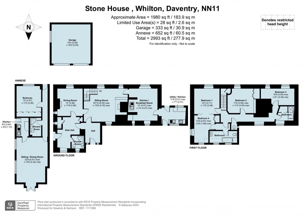 Floorplans For The Green, Whilton,  NN11