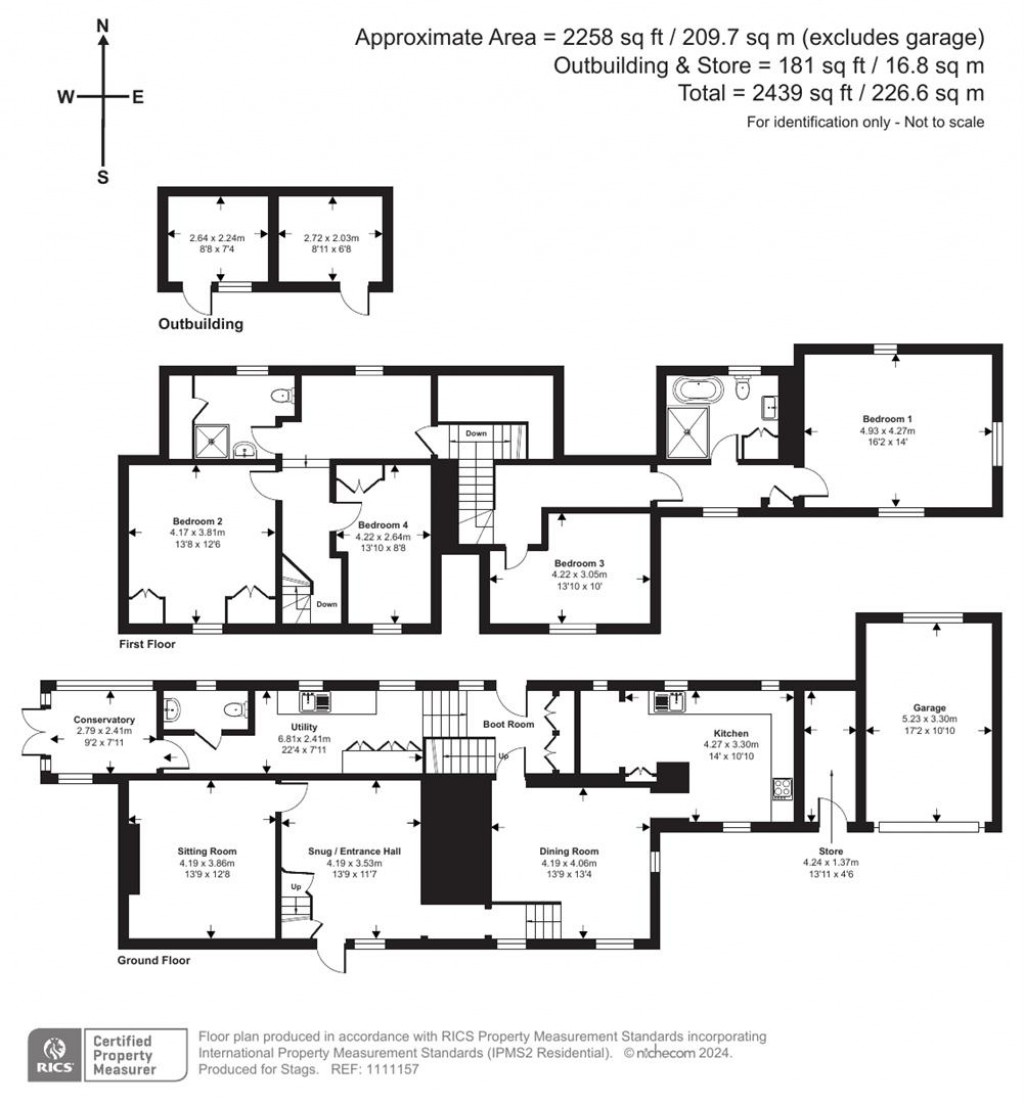 Floorplans For Upton Hellions, Crediton