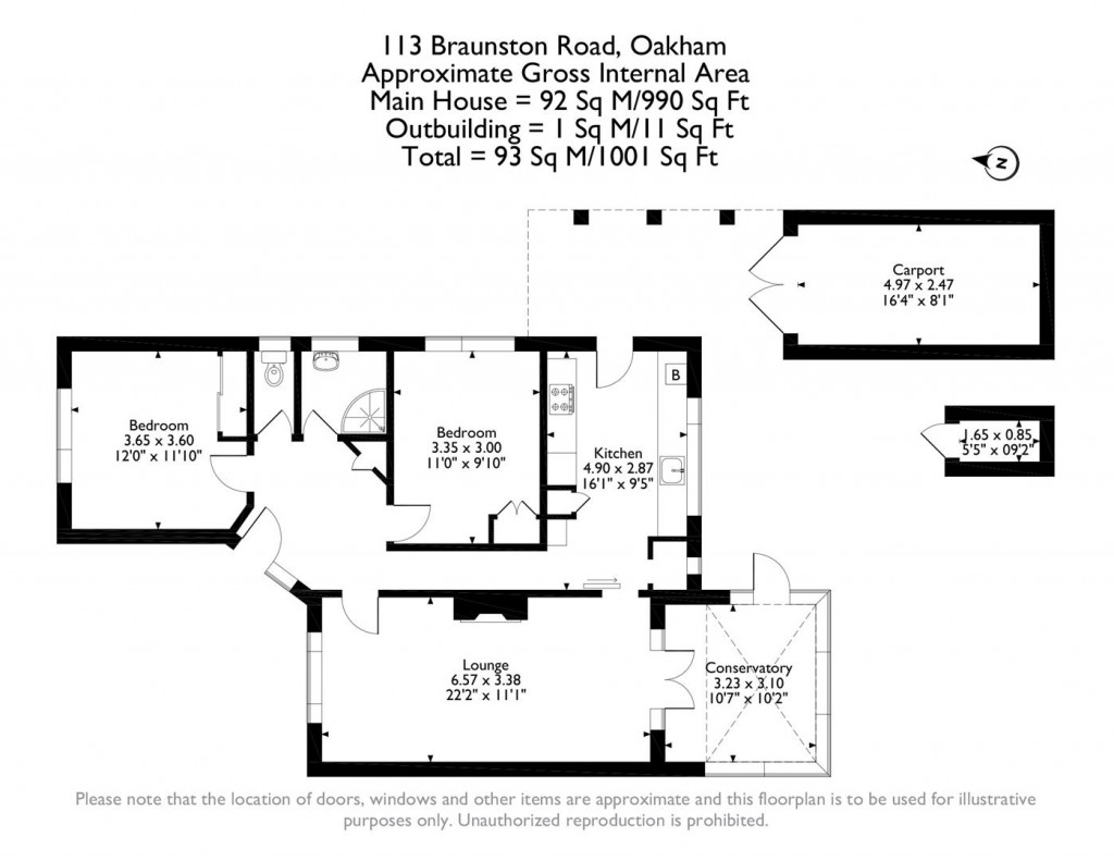 Floorplans For Braunston Road, Oakham, Rutland
