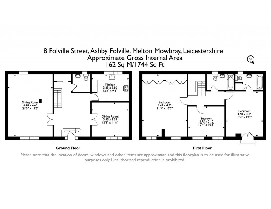 Floorplans For Folville Street, Ashby Folville, Melton Mowbray