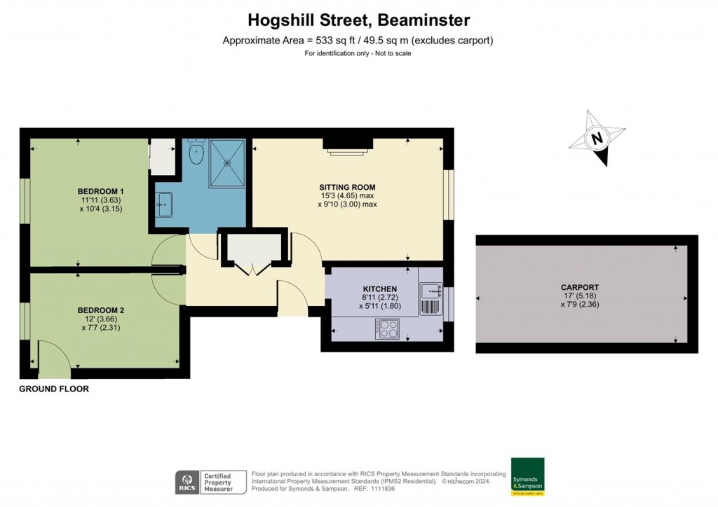 Floorplans For Hanover Court, Hogshill Street, Beaminster