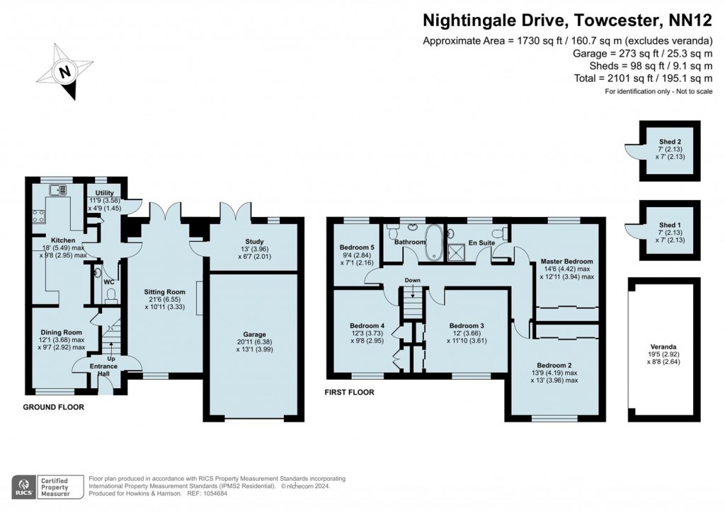 Floorplans For Nightingale Drive, Towcester