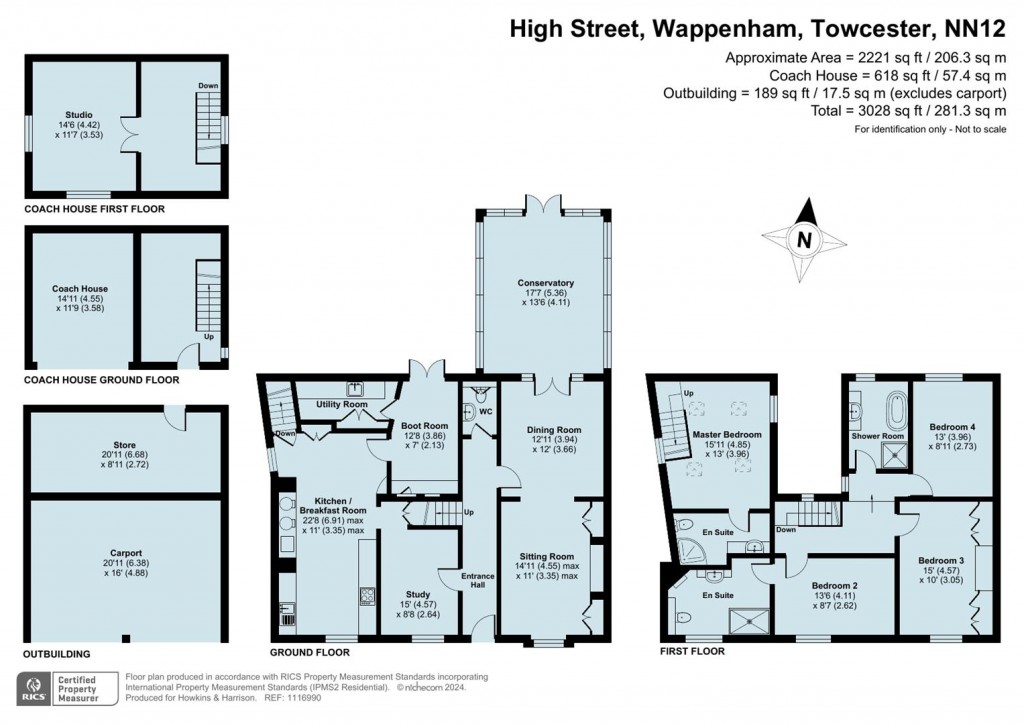 Floorplans For High Street, Wappenham,NN12
