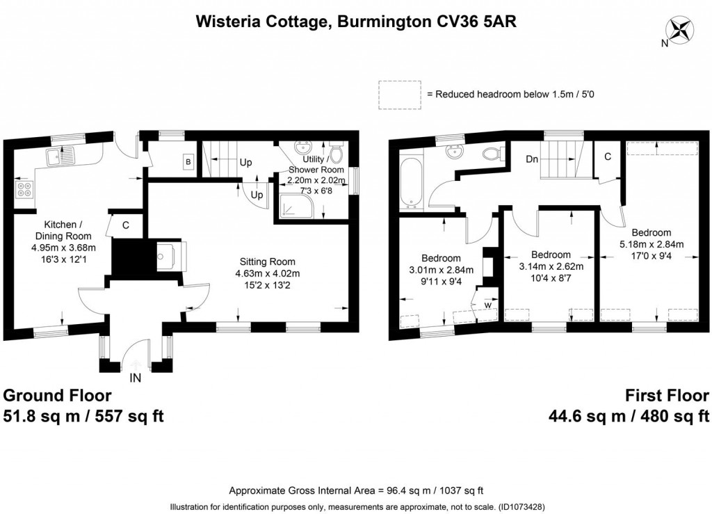 Floorplans For Burmington, Warwickshire