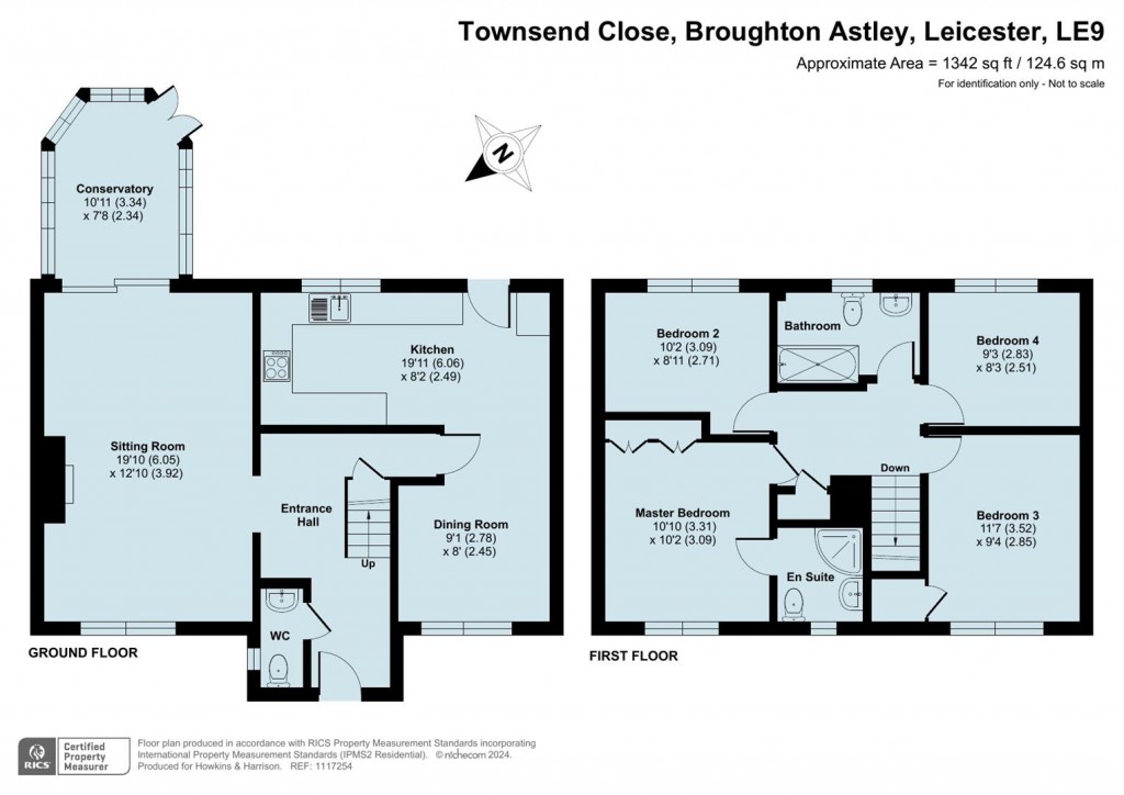 Floorplans For Townsend Close, Broughton Astley, Leicester