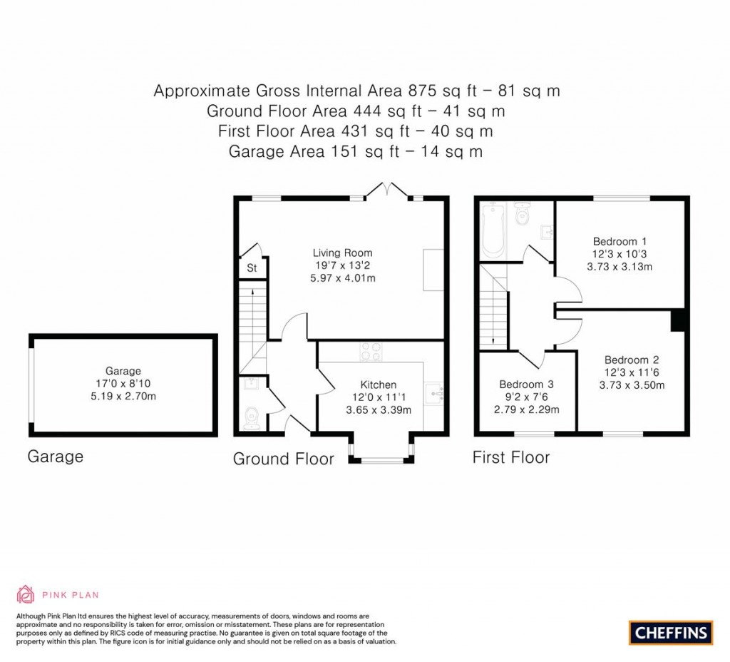 Floorplans For 1 Mortlock Mews, Mortlock Street, Melbourn