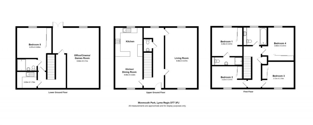 Floorplans For 'The Poundbury', Monmouth Park, Lyme Regis