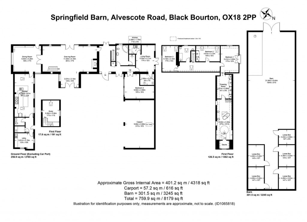 Floorplans For Black Bourton, Oxfordshire