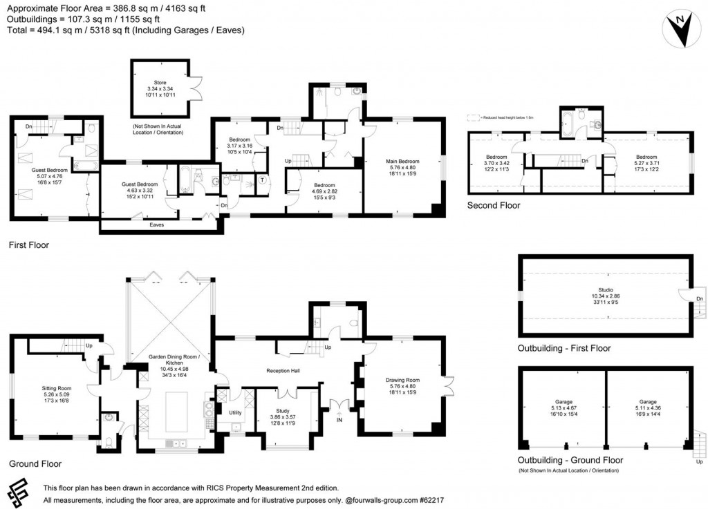 Floorplans For Snowshill, Gloucestershire