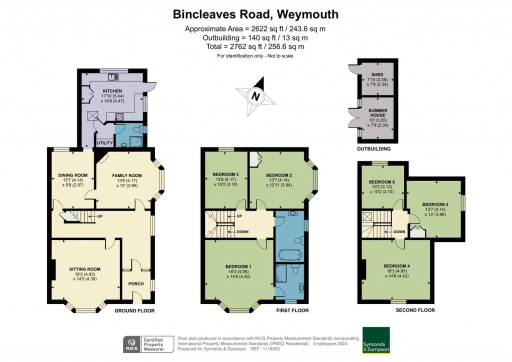 Floorplans For Bincleaves Road, Weymouth