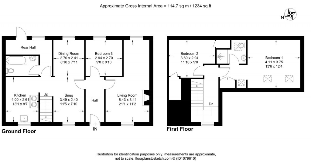 Floorplans For Hagleys Green, Crowcombe, Taunton