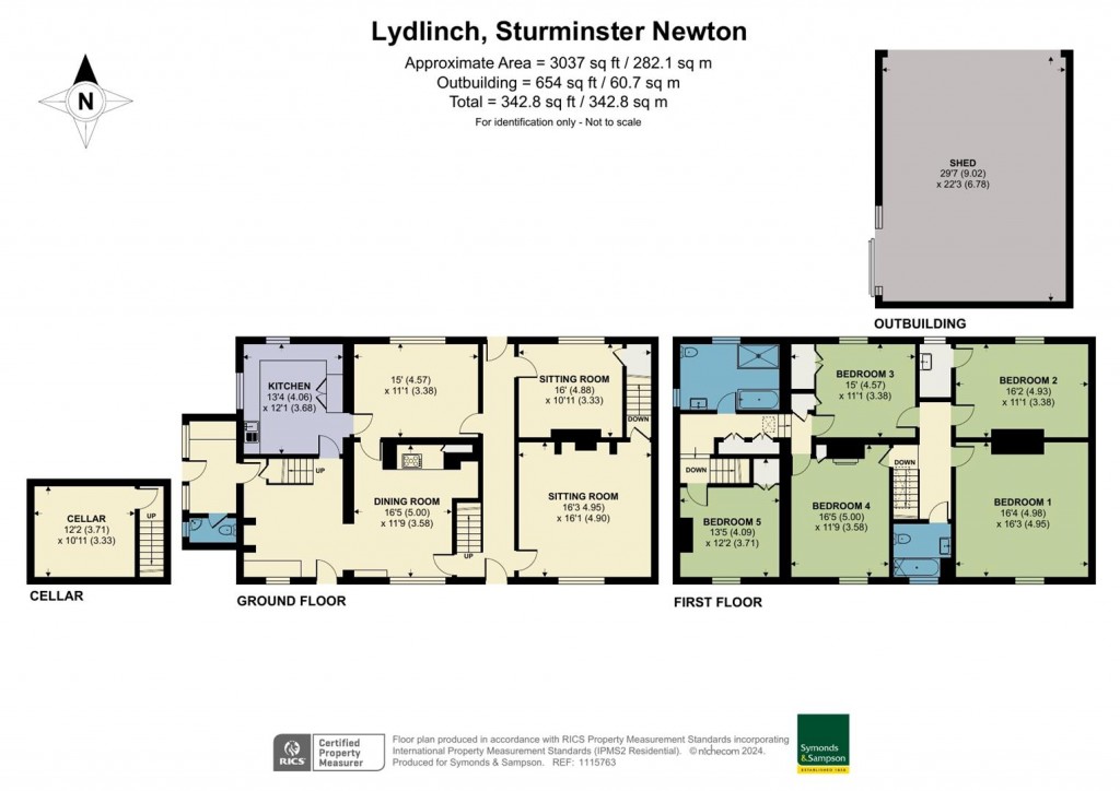 Floorplans For Lydlinch, Sturminster Newton