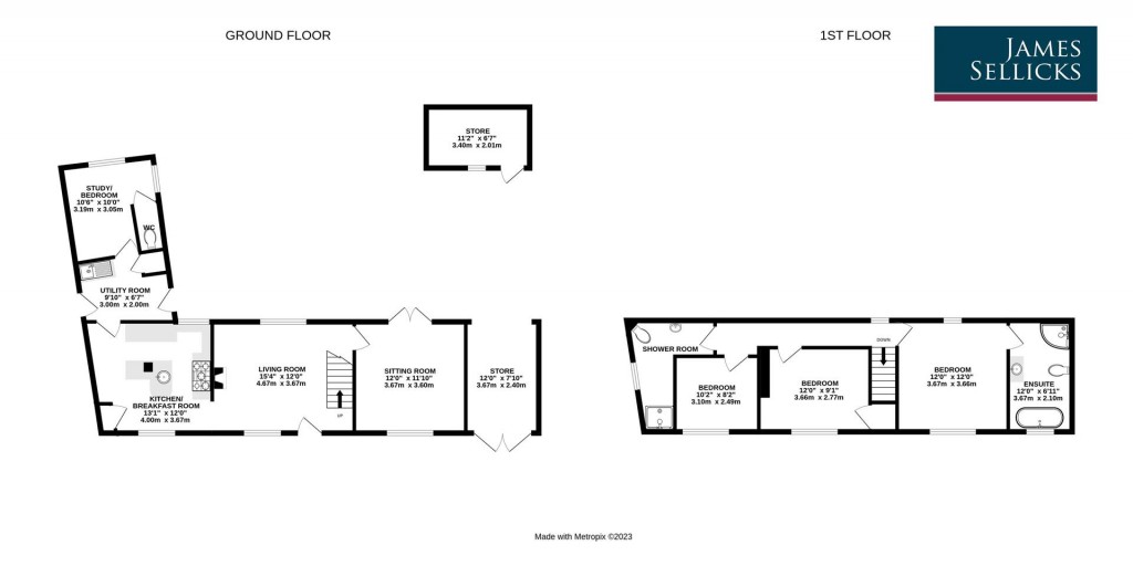 Floorplans For Weir Road, Kibworth Beauchamp, Leicestershire