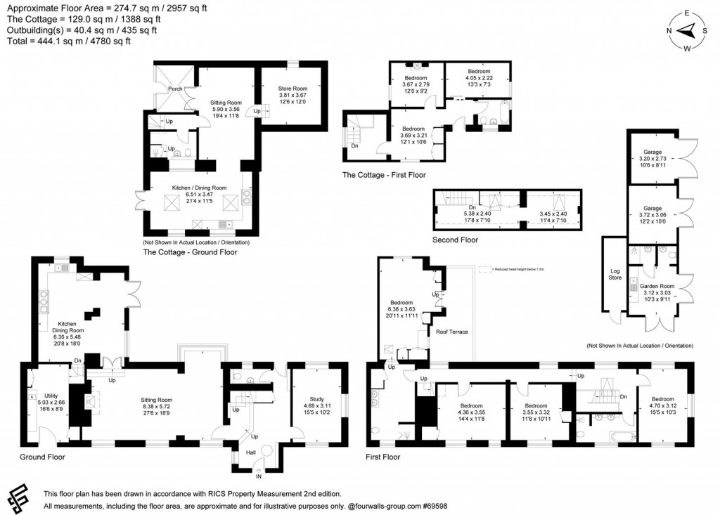 Floorplans For Lower Chedworth, Gloucestershire
