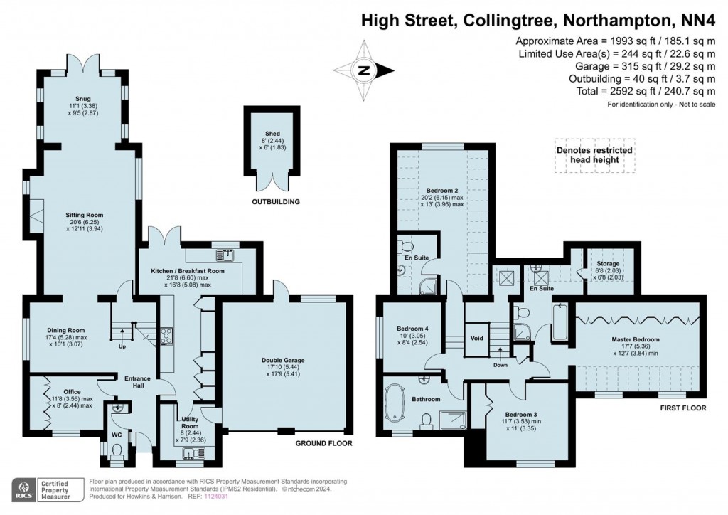 Floorplans For High Street, Collingtree, Northampton, NN4