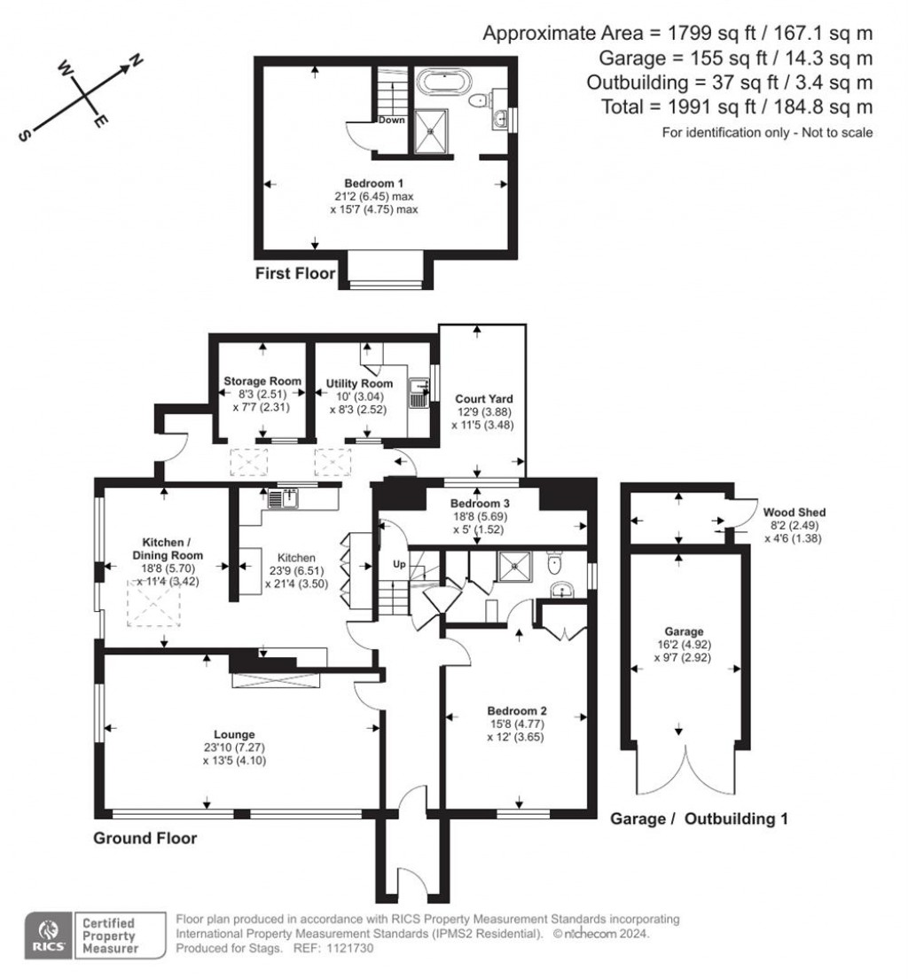 Floorplans For New Road, Stoke Gabriel, Totnes