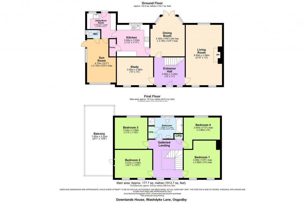 Floorplans For Washdyke Lane, Osgodby, Market Rasen