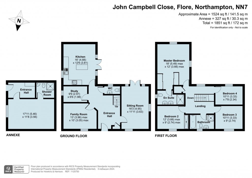 Floorplans For John Campbell Close, Flore, Northampton, NN7