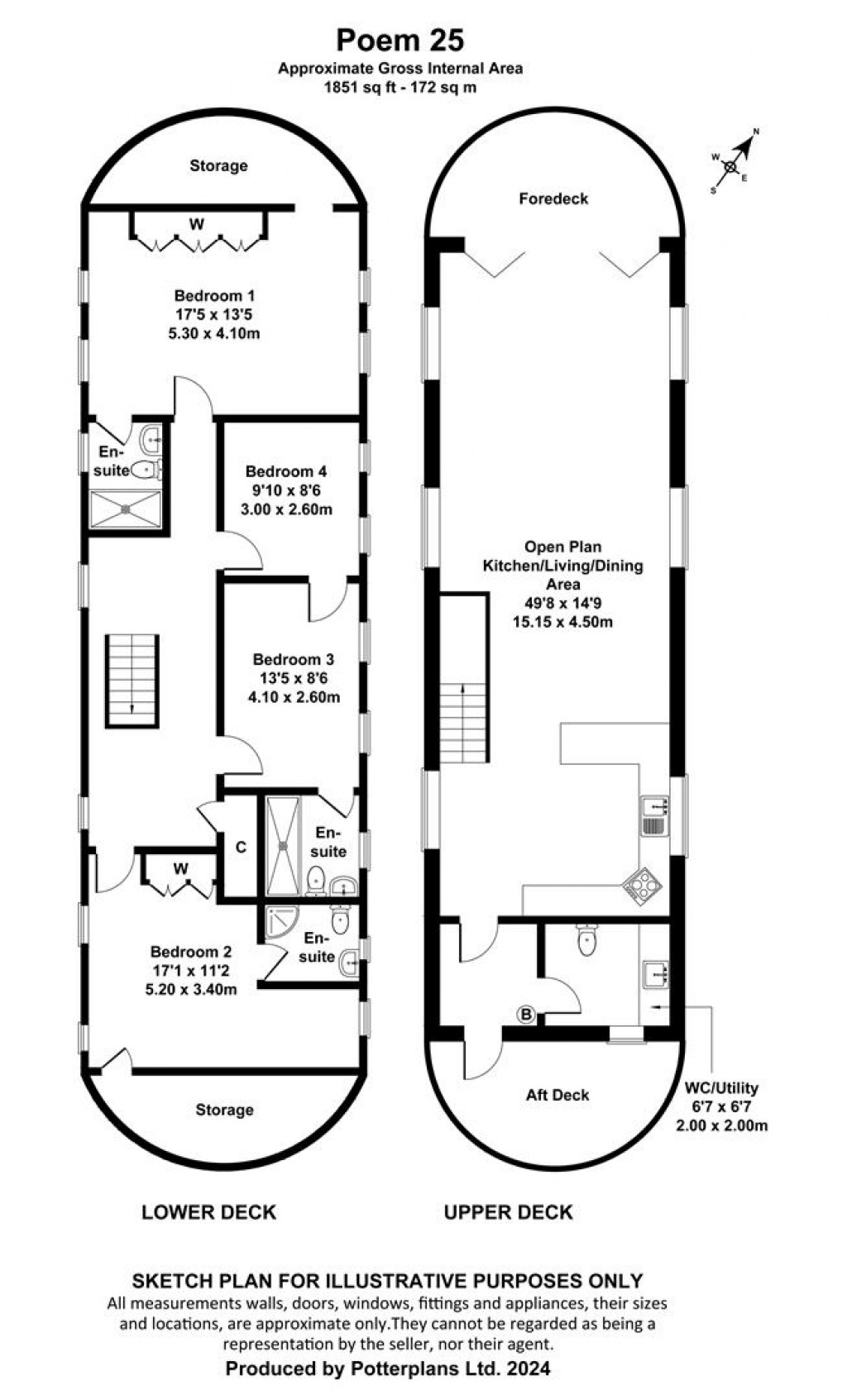 Floorplans For Bembridge, Isle of Wight