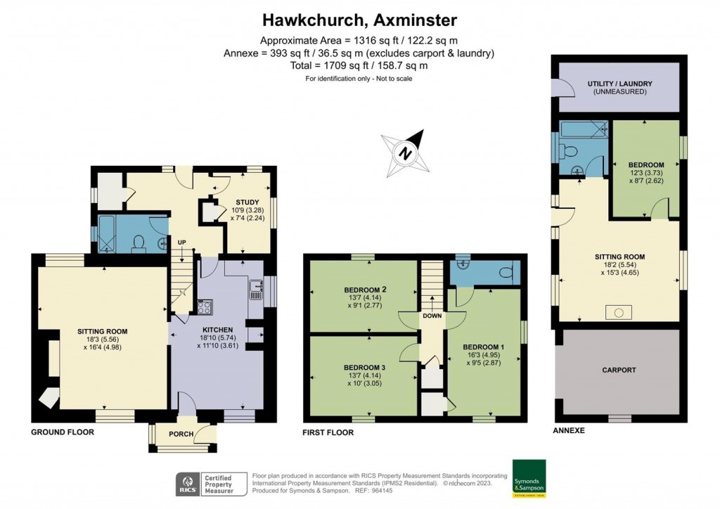 Floorplans For Wytch Green, Hawkchurch, Axminster