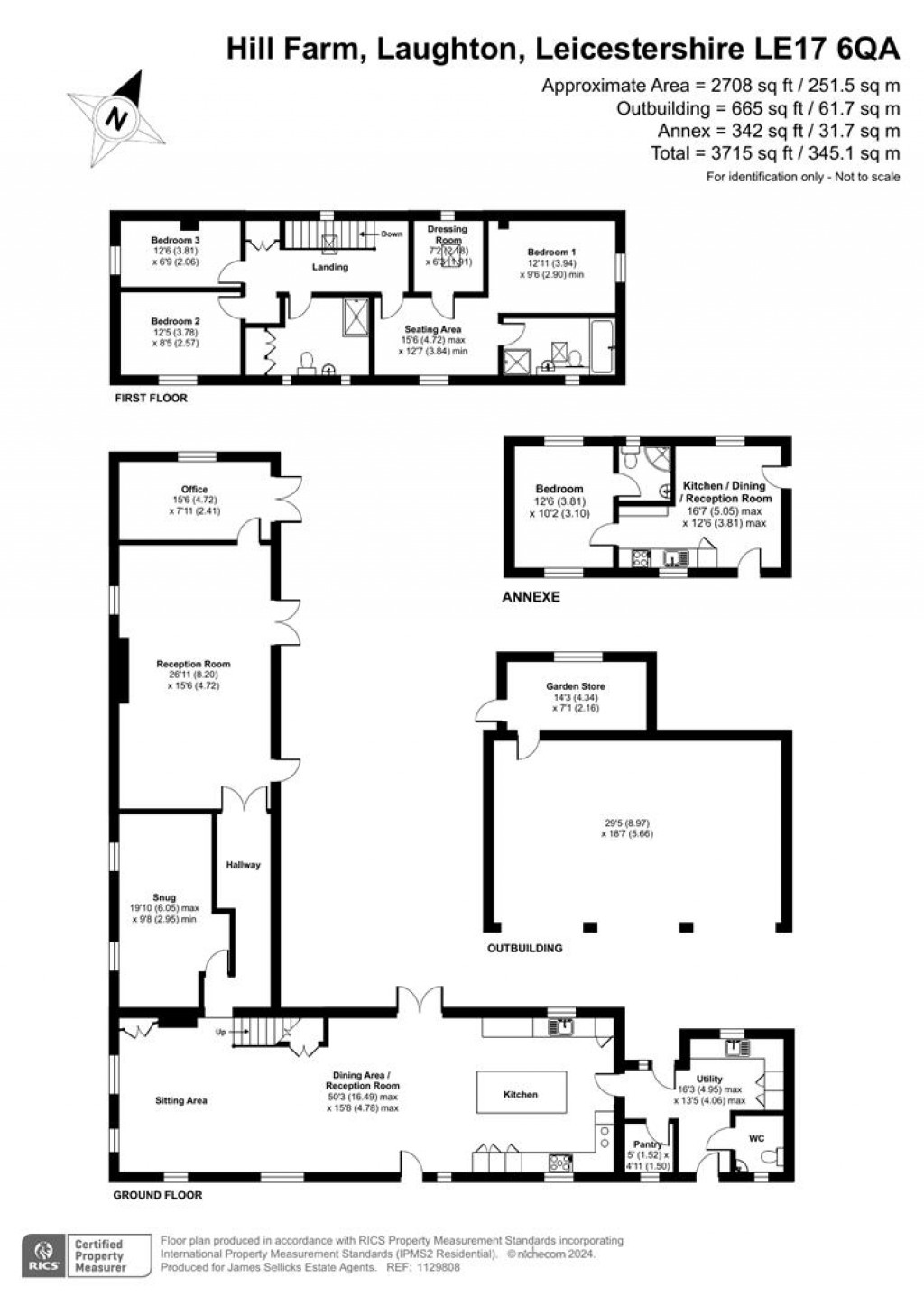 Floorplans For Hill Farm, Laughton, Leicestershire