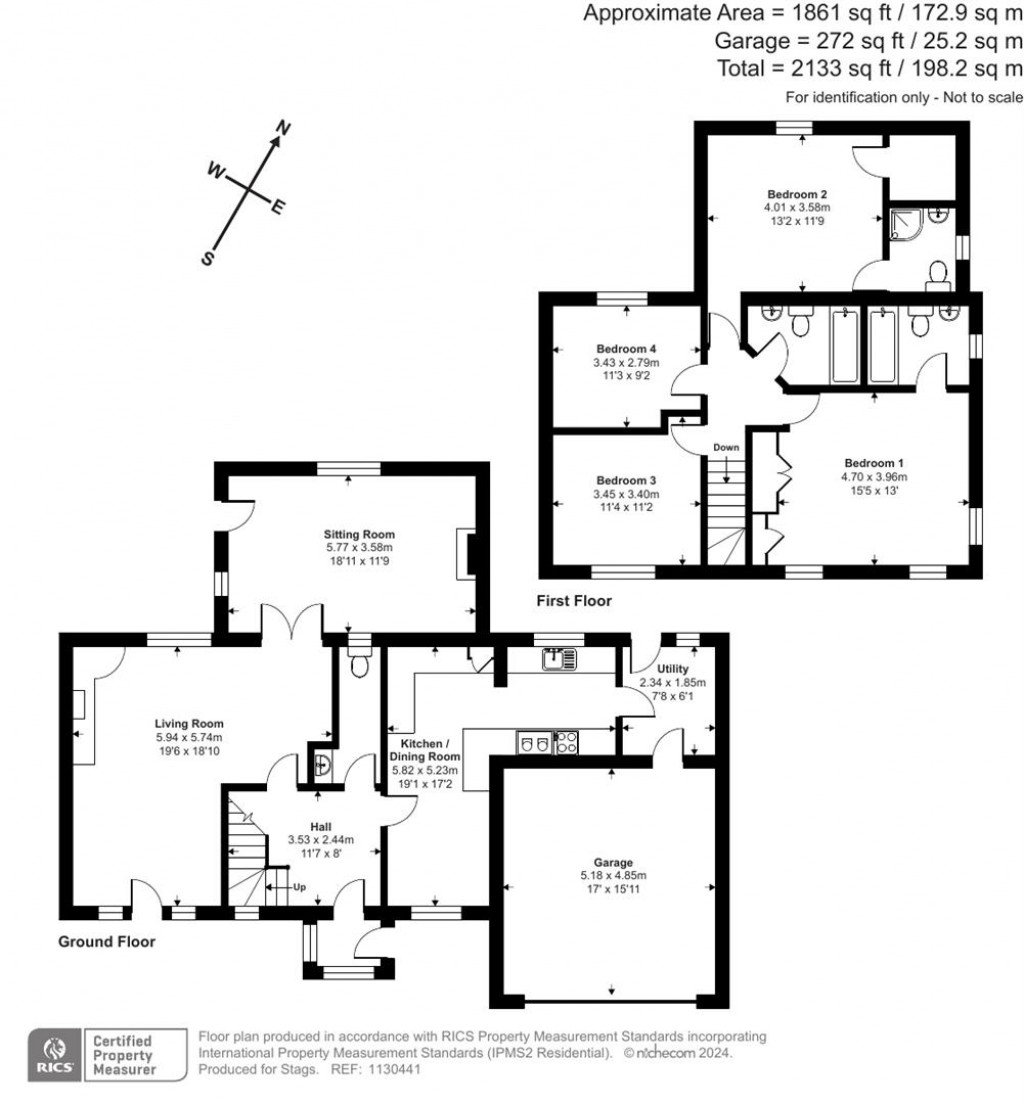 Floorplans For Cutcombe, Minehead