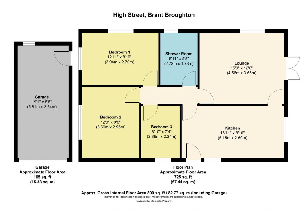 Floorplans For High Street, Brant Broughton