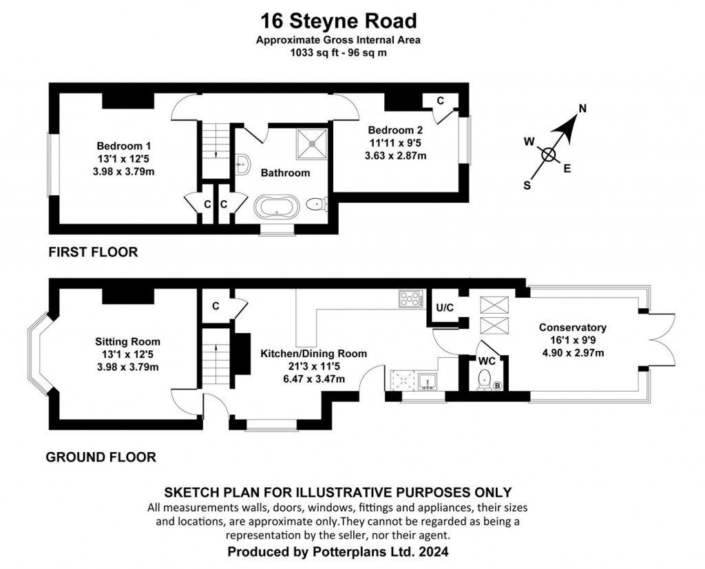 Floorplans For Bembridge, Isle of Wight