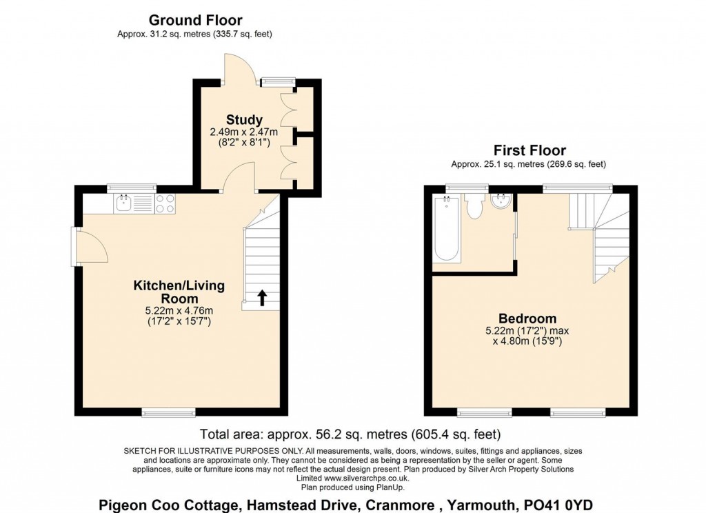 Floorplans For Cranmore, Isle of Wight