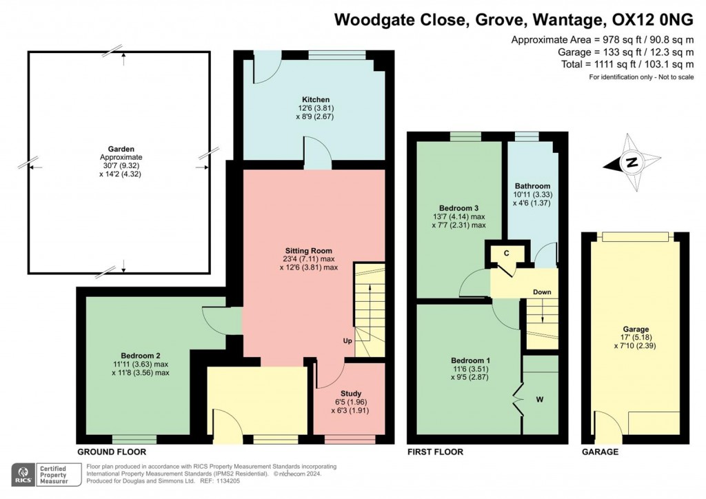 Floorplans For Woodgate Close, Grove, Wantage, OX12