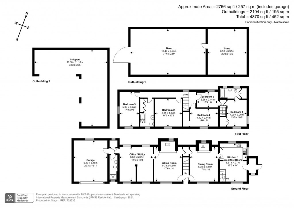 Floorplans For Calverleigh, Tiverton