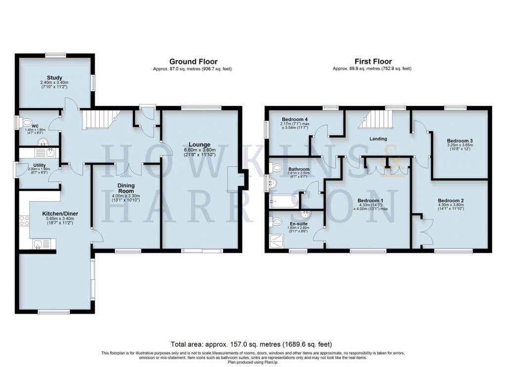 Floorplans For Pentland Road, Ashby-De-La-Zouch, LE65
