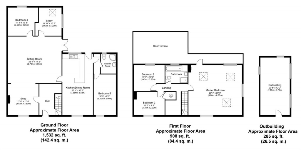 Floorplans For Mill Hill, Weston Colville