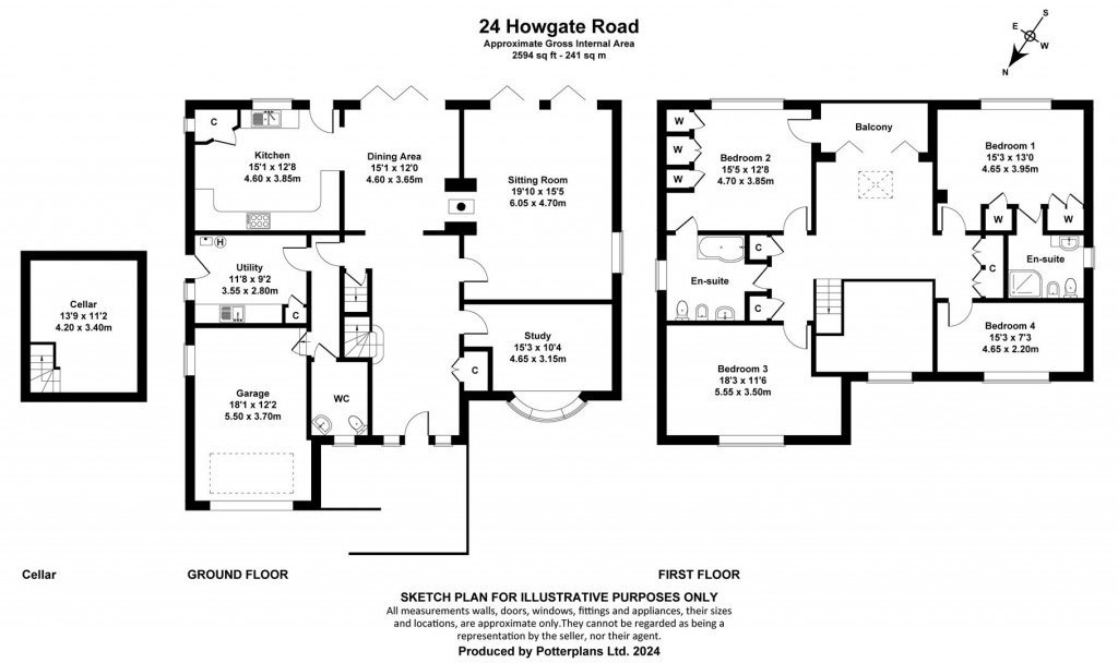 Floorplans For Bembridge, Isle of Wight
