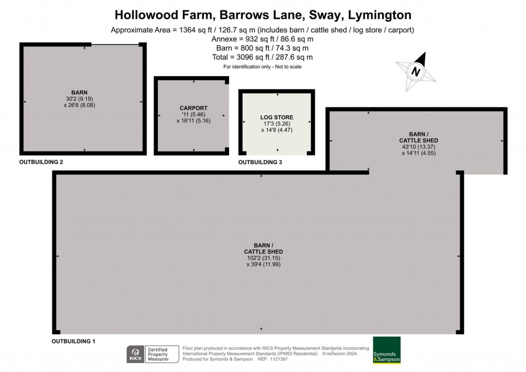 Floorplans For Barrows Lane, Sway, Lymington