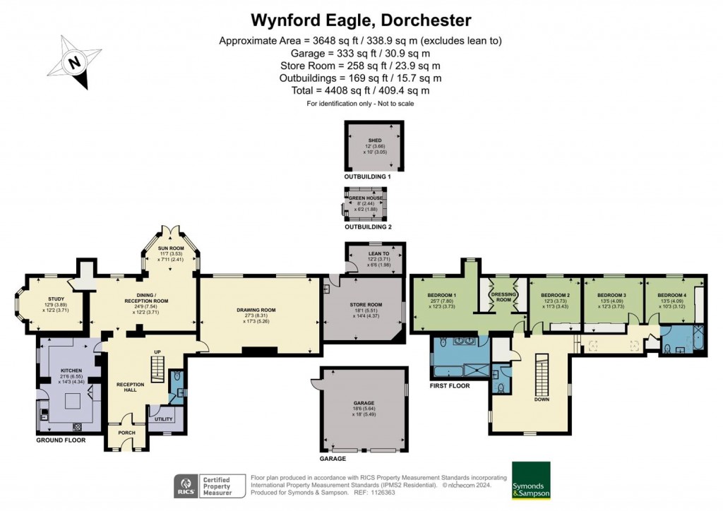 Floorplans For Old School House, Wynford Eagle, Dorchester